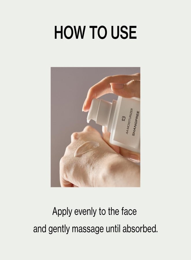 Shangpree AA Moisturizer, Lightweight Hydration for a Dewy Glow, Balances Oil-Water Levels, Soothes and Calms Skin, Triple Hyaluronic Acid, 50ml / 1.69 fl.oz. - Image 4